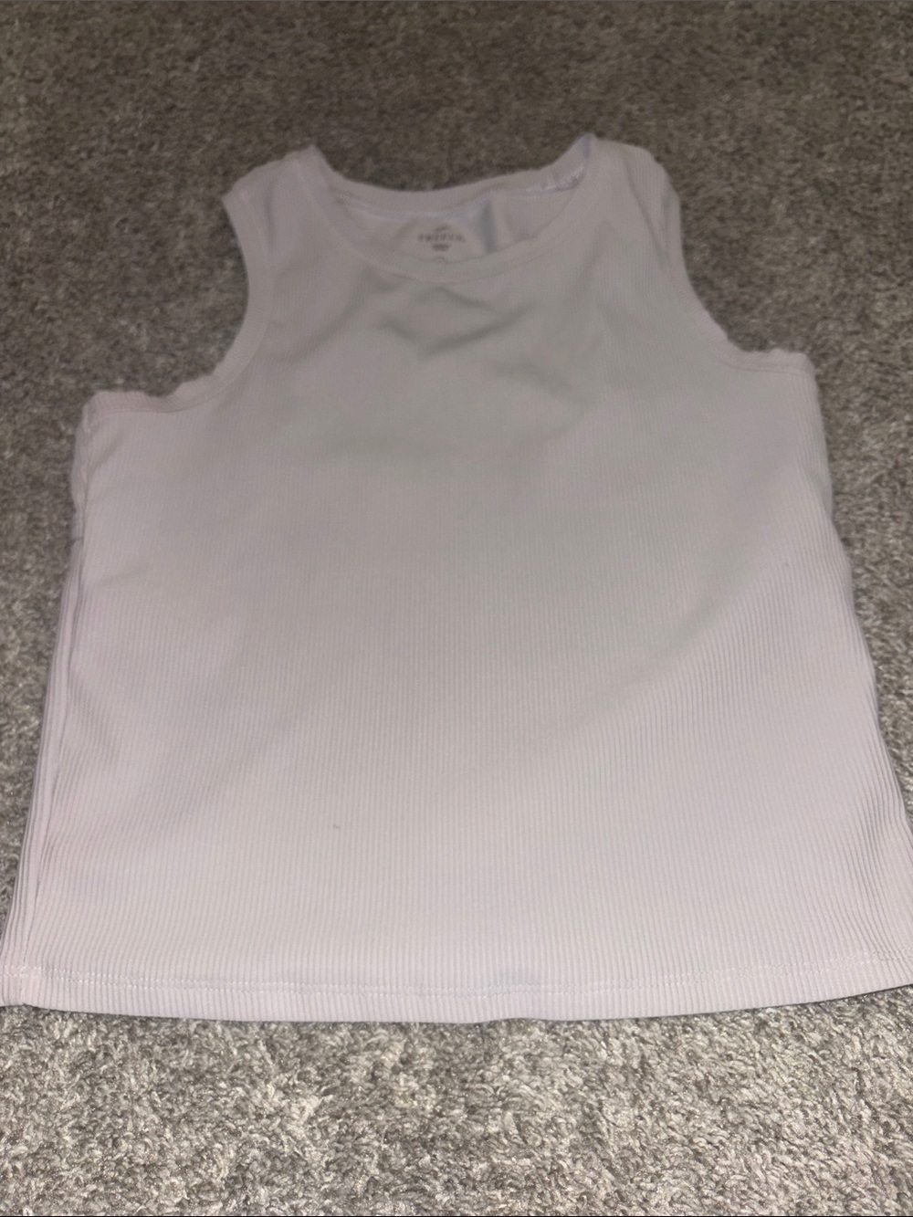 Women’s Ribbed Tank Top - White